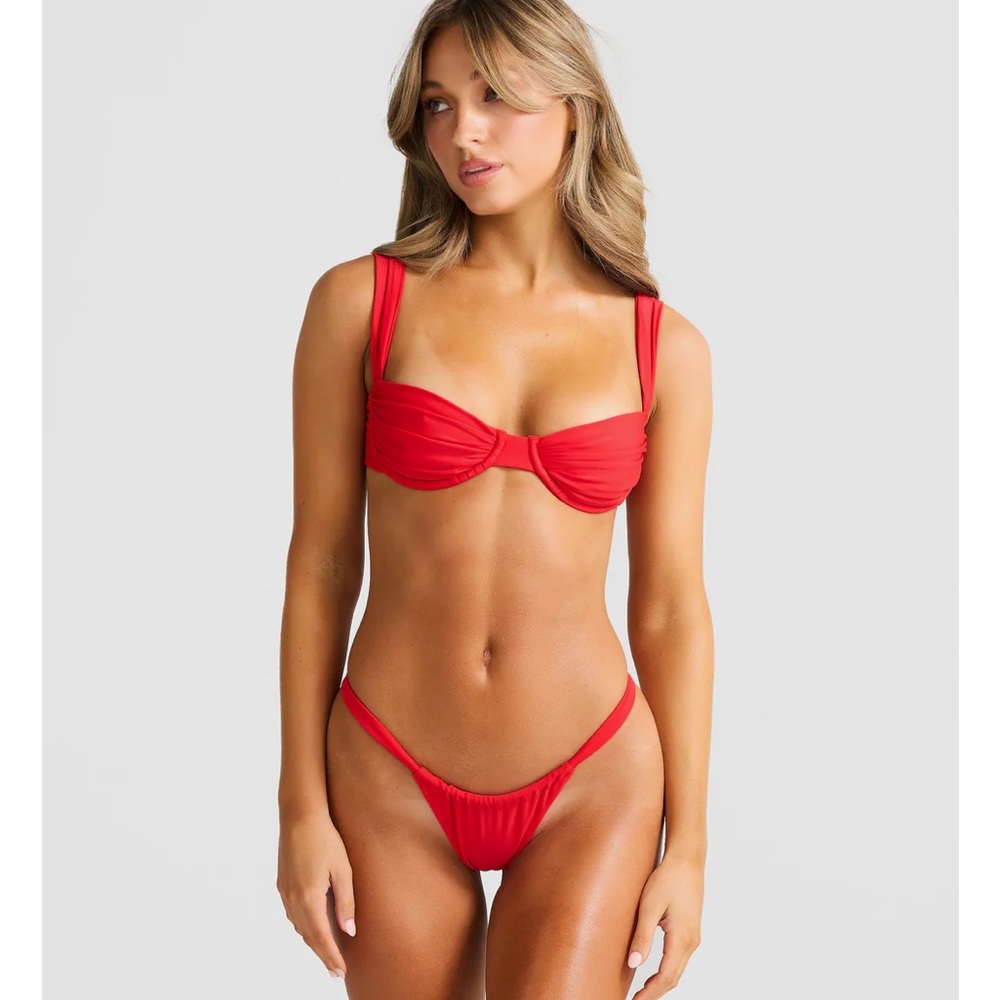 Vacay Swimwear Red Women's Bikini Set